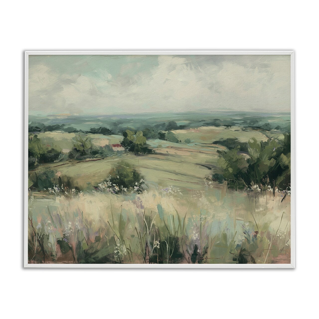 Stupell Industries Idyllic Green Pastures Framed Giclee, design by Svetlana Aleynikova